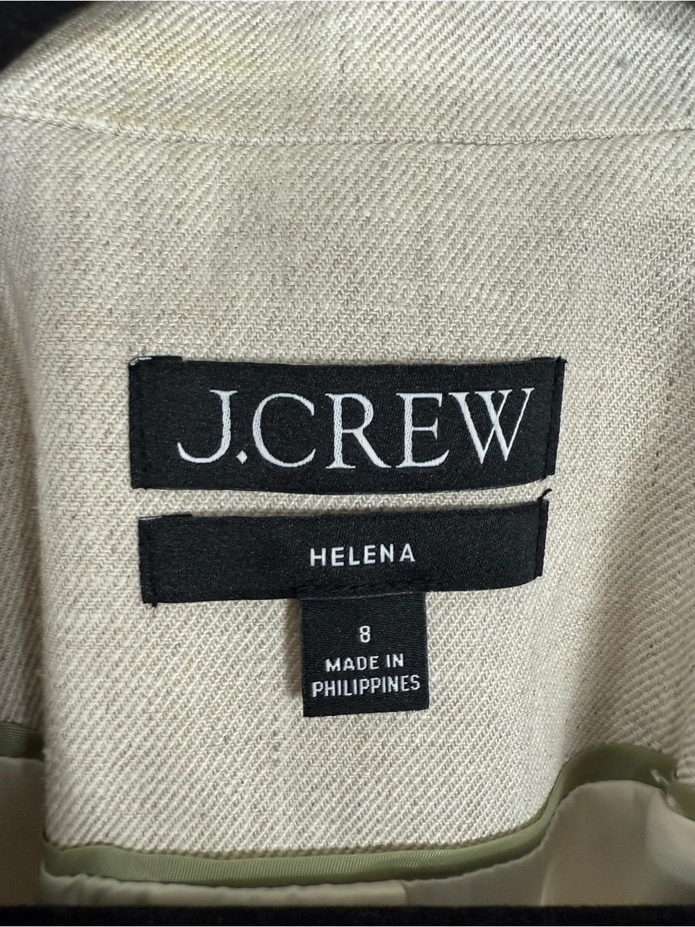 J. Crew Helena blazer in stretch linen blend Size 8 BX793